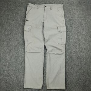 Tyndale FRC Flame Resistant Cargo Pants 34x30 Utility Workwear Gray USA Made